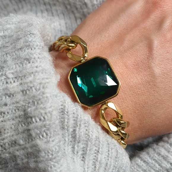 Green stone bracelet - Picture 2 of 5